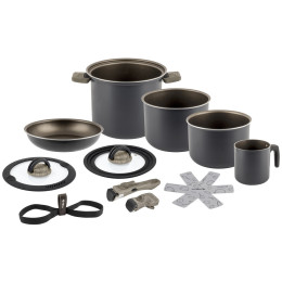 Набір горщиків Brunner Torralta Ø 22 cm сірий/чорний