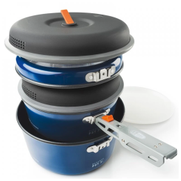 Набір посуду GSI Outdoors Bugaboo Ceramic Base Camper Medium синій blue