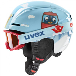 Комплект шолом та маска Uvex Viti set 2023 блакитний light blue birdy