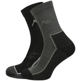Шкарпетки MOOA Merino Mountain 2-pack різні варіанти кольорів Mix 2 (black,green)
