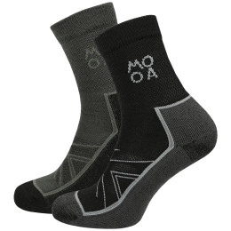 Шкарпетки MOOA Merino Adventure 2-pack різні варіанти кольорів Mix 2 (black,green)