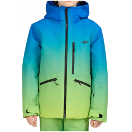 Дитяча зимова куртка 4F Technical Jacket M1208 Multicolour синій/зелений Multicolour 1 Allover