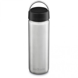 Пляшка з нержавіючої сталі Klean Kanteen Wide w/Wide Loop Cap - brushed stainless 800 ml срібний