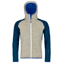 Чоловіча толстовка Ortovox Fleece Plus Classic Knit Hoody синій PetrolBlue
