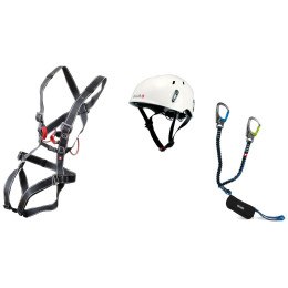 Ferratový set Ocún Via Ferrata Bodyguard Pail Set bílá