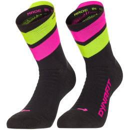 Шкарпетки Dynafit Ultra Mid Sk чорний/рожевий black out PINK GLO/6070