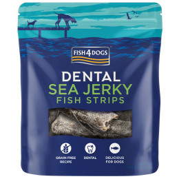 Ласощі для собак Fish4Dogs Dental Sea Jerky Fish Strips 100g
