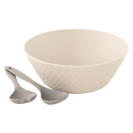 Набір чаші та столові прибори Outwell Tulip Salad Set білий/сірий Sand & Grey