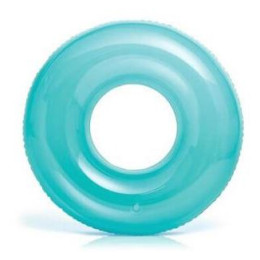 Plovací kruh Intex Transparent Tubes 59260NP tyrkysová aqua