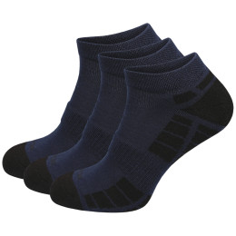 Шкарпетки MOOA Silver Bamboo Low 3-pack синій/чорний Blue/Black