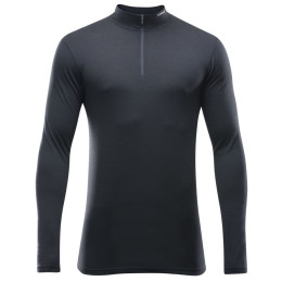 Чоловіча футболка Devold Breeze Man Half Zip Neck чорний Black