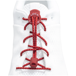 Шнурки для взуття Lock Laces Original червоний Red