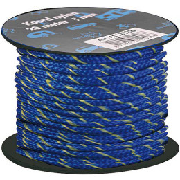 Šňůra ke stanu Bo-Camp Nylon Guy Rope 20m 3mm modrá/žlutá blue