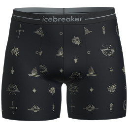 Чоловічі боксери Icebreaker M Mer 150 Anatomica Boxers Explore More чорний/бежевий Black/Aop