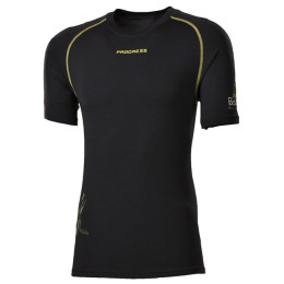 Чоловіча футболка Progress Triko NKR 28CA kr.r. чорний Black/GreenStitching
