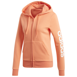 Dámská mikina Adidas Essentials Linear FZ HD oranžová