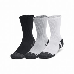 Набір шкарпеток Under Armour Unisex Perf Tech 6Pk Crew чорний/білий ModGray/ModGray/JetGray