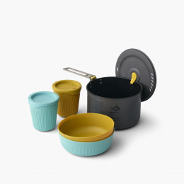 Набір посуду Sea to Summit Frontier UL One Pot Cook Set 2P 5 Piece синій/жовтий