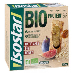 Енергетичні батончики Isostar BIO proteinové tyčinky fíky/med 3x30g