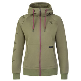 Жіноча толстовка Rafiki Nuria Zip темно-зелений burnt olive