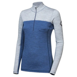 Жіноча функціональна футболка Sensor Merino Bold, довгий рукав, на блискавку