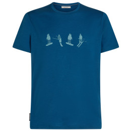 Чоловіча футболка Icebreaker Men Merino 150 Tech Lite SS Tee Snow Day синій Atlantis