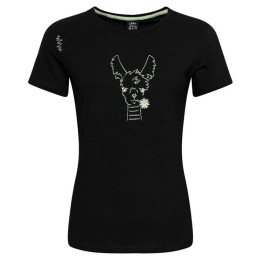 Жіноча футболка Chillaz Valencia Happy Alpaca чорний Black