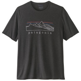 Чоловіча футболка Patagonia Men's Capilene Cool Trail Shirt - Stratapeaks чорний Ink Black