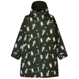 Дитяче водонепроникне пальто Regatta Junior Changing Robe Dark Khaki Cat Dog хакі Dark Khaki Cat Dog
