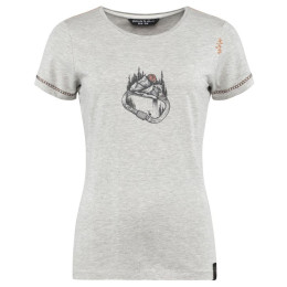 Жіноча функціональна футболка Chillaz Saile Carabiner Forest світло-сірий