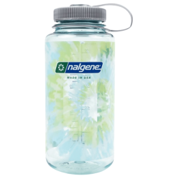 Пляшка Nalgene Wide Mouth Tie-Dye Print 1000 ml блакитний Seafoam w/Platinum Blue Tie Dye