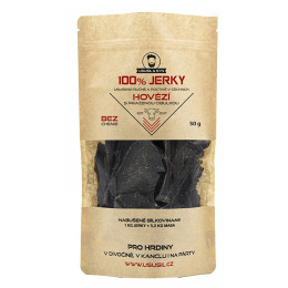 Jerky Usušil & Syn 100% Hovězí s cibulkou 50g коричневий