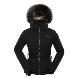 Жіноча гірськолижна куртка Alpine Pro Dowela чорний black