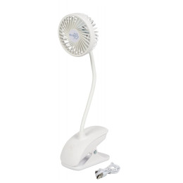 Вентилятор Bo-Camp Table fan with clamp Flex білий