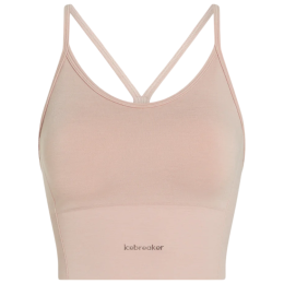 Спортивний бюстгальтер Icebreaker Merino Blend 260 Seamless Rib Strappy Tank рожевий PINK QUARTZ