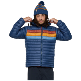Чоловіча пухова куртка Cotopaxi M'S Fuego Down Hooded Jacket темно-синій Deep Sea Stripes