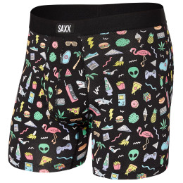 Боксерки Saxx Daytripper Boxer Brief Fly Fun Bits чорний/зелений