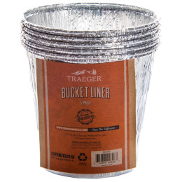 Аксесуар для гриля Traeger BUCKET LINER 5 PACK срібний
