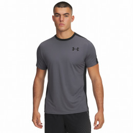 Чоловіча футболка Under Armour Hg Wordmark Ss чорний Castlerock/Black/White