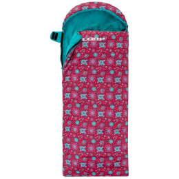 Дитячий спальний мішок Loap Fiemme Flowers червоний
