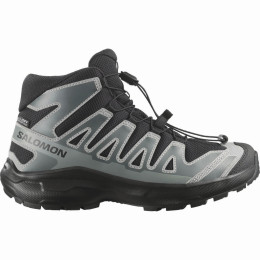 Дитяче взуття Salomon Xa Pro Mid Wp J Black-Sedona Sage-Wrought Iron чорний/сірий Black / Sedona Sage / Wrought Iron