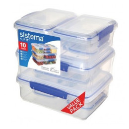 Ланч-бокс Sistema Ten Pack Sw Transparent