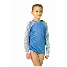 Дитяча футболка DucKsday Manta LS синій/білий Blue/Off White