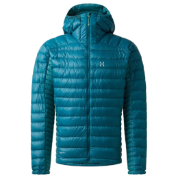 Чоловіча куртка Haglöfs L.I.M Down Hood II блакитний Deep Teal/Mountain Teal