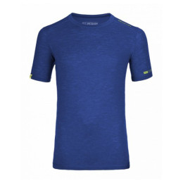 Чоловіча функціональна футболка Ortovox Merino 105 Ultra Short Sleeve синій StrongBlue