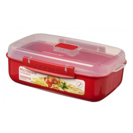 Миска з кришкою Sistema Rectangle червоний