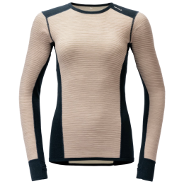 Жіноча функціональна футболка Devold Reverso Merino Shirt Wmn чорний/бежевий Stone