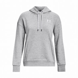 Жіноча толстовка Under Armour Essential Fleece Hoodie світло-сірий ModGrayLightHeather/White