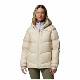 Жіноча зимова куртка Columbia Cloudview Down Hooded Jacket бежевий Dark Stone