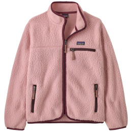 Дитяча толстовка Patagonia K's Retro Pile Jacket - Fuzzy Mauve рожевий Fuzzy Mauve